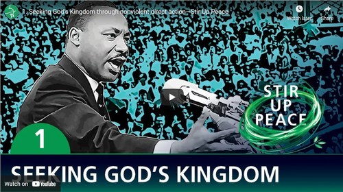 Mennonite Mission Network's video series, Stir Up Peace, references Martin Luther King Jr., who reminded us that patience is necessary in that "the arc of the moral universe is long, but it bends toward justice."