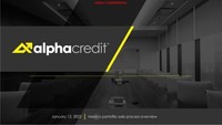 AlphaCredit - Update on Discussions with Ad Hoc Group of Noteholders