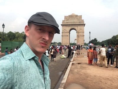 Pieter Friedrich in Delhi, India