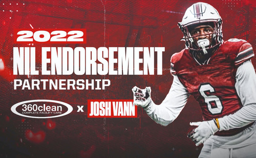 360clean signs NIL deal with Josh Vann of the University of South Carolina