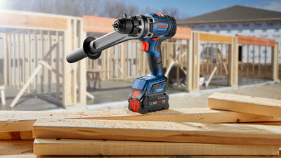 Bosch® Power Tools brings the muscle for pro projects with the introduction of the new GSB18V-1330C PROFACTOR™ 18V Connected Ready 1/2-inch Hammer Drill/Driver.