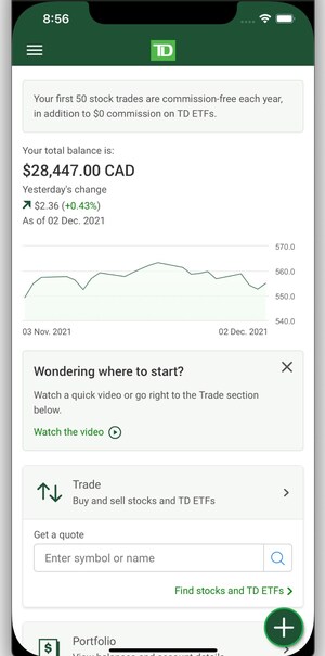 Investing simplified: TD launches new mobile app TD Easy Trade