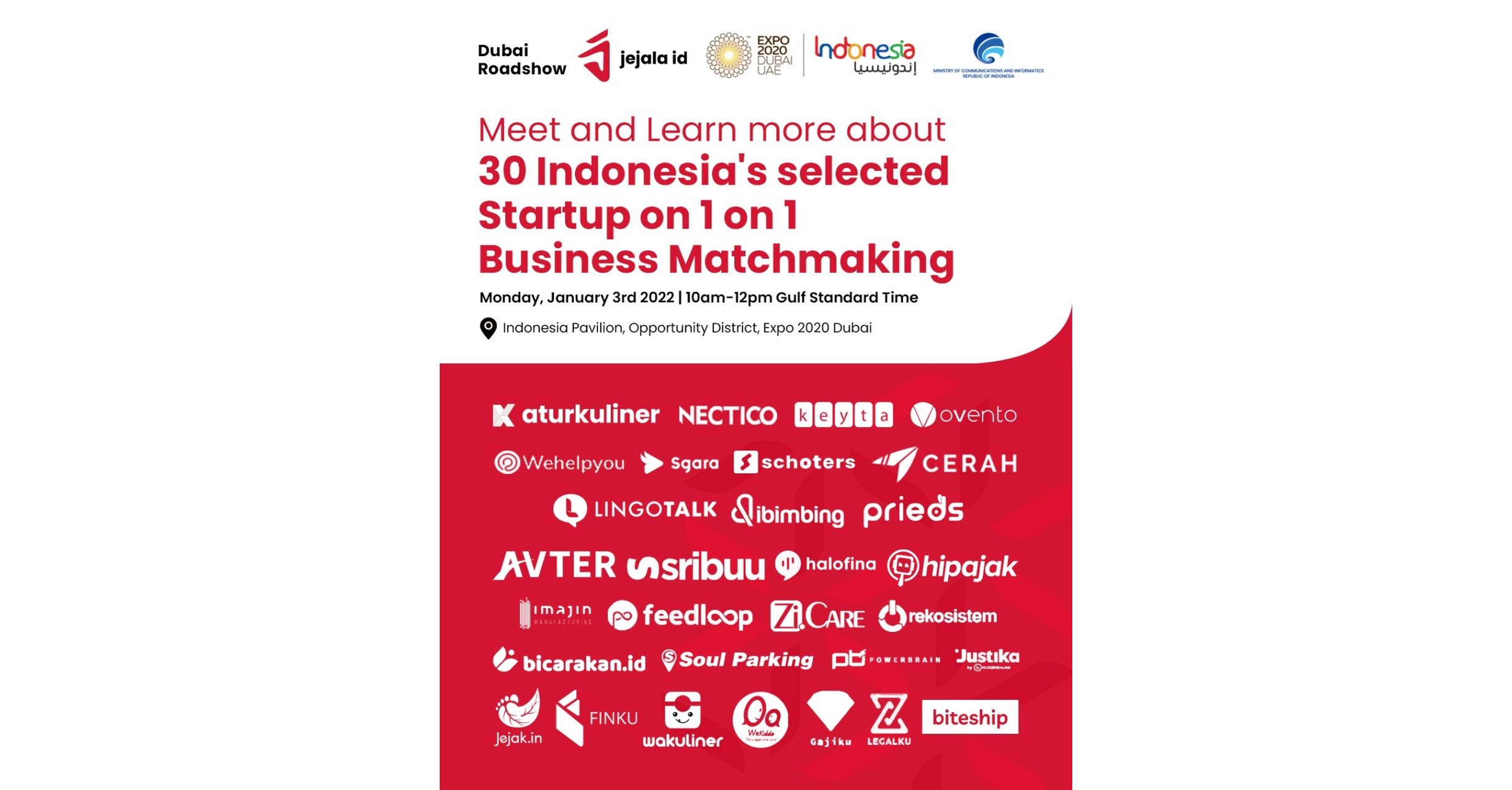 Startup Indonesia menarik investor internasional di Expo 2020 Dubai