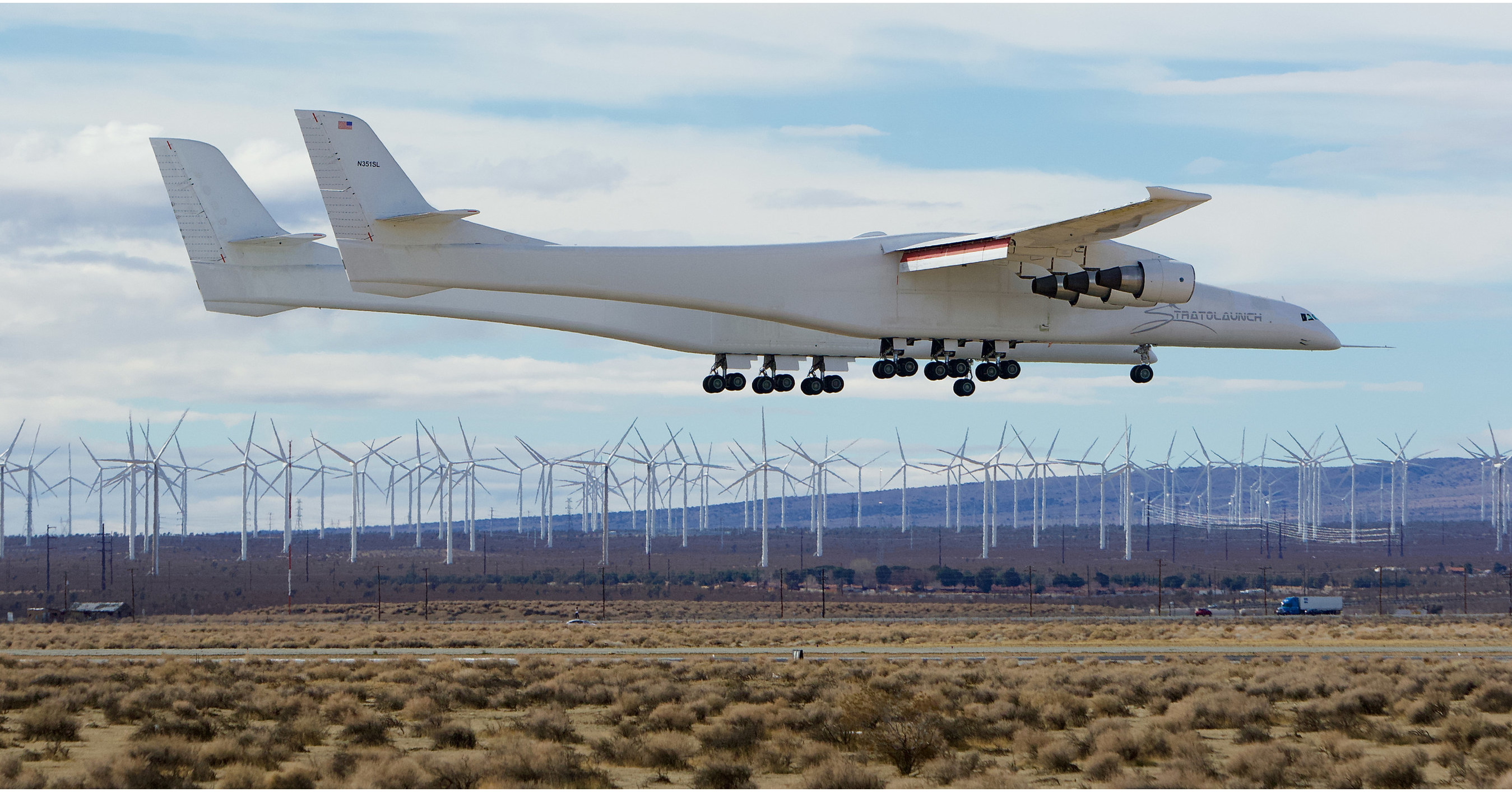 Stratolaunch Roc Carrier Aircraft Completes Third Flight Test