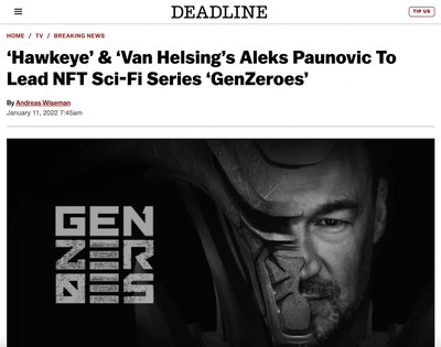 GenZeroes is a live-action science fiction series being produced by LGL&rsquo;s media production subsidiary, GZP, under the leadership of award-winning actor Aleks Paunovic. (CNW Group/Looking Glass Labs Ltd.)