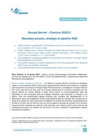 Groupe Servier - Exercice 2020/21 Résultats annuels, stratégie et pipeline R&amp;D