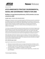 ATCO ANNOUNCES STRATEGIC ENVIRONMENTAL, SOCIAL AND GOVERNANCE TARGETS FOR 2030 (CNW Group/ATCO Ltd.)