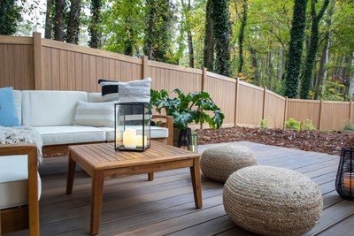 Barrette Outdoor Living's InstaDeck Outdoor Flooring System creates the foundation for a freestanding, ground-level deck that can easily be assembled on any flat surface.