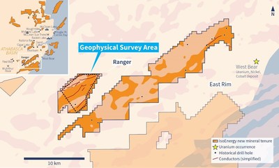 Figure 5 ? Ranger Project Ground Geophysical Survey Area (CNW Group/IsoEnergy Ltd.)