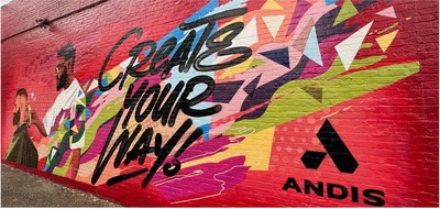 Andis' 'Create Your Way' Atlanta Mural