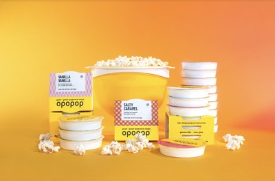 Opopop, Creator of Flavor Wrapped™ Popcorn Kernels, Debuts Peel + Pour Popcorn Cups