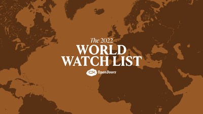 Open Doors' 2022 World Watch List is a definitive, comprehensive research-based report that ranks the top 50 countries where it is most dangerous to be a Christian.