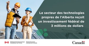 Le gouvernement du Canada investit dans l'industrie des technologies propres de l'Alberta, à savoir le centre de transition énergétique