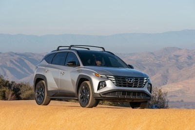 The 2022 Tucson is photographed in Cariso, Calif., on Dec. 2, 2021.