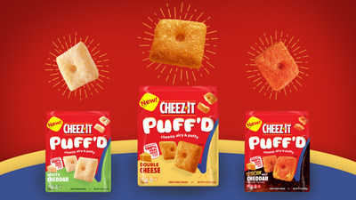 CHEEZ-IT® TRANSFORMS ITS ICONIC 100% REAL CHEESE CRACKER INTO UNEXPECTED PUFFY, AIRY DELICIOUSNESS WITH NEW CHEEZ-IT® PUFFD® 