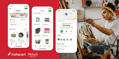 Instacart, the leading online grocery platform in North America, and Michaels, the largest arts and crafts retailer in North America, today announced an expanded partnership to launch same-day delivery from more than 100 Michaels stores across Canada.