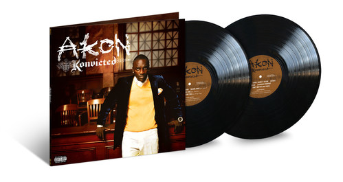 AKON’s sophomore album Konvicted, now RIAA certified 6X Platinum, is available for pre-order in a 2 LP standard black vinyl edition or a special edition vinyl with a matte finish jacket and a remix of “It Don’t Matter” by producer TMXO. The digital deluxe features 10 unreleased or previously unavailable tracks. Order Now.