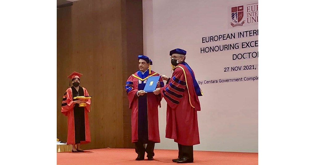 ASCIRA Founder/CEO John Sachtouras receives Honorary Doctorate
