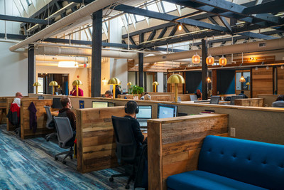 A three-year full-time coworking membership to The Mill is one of Bloomington Remote's key perks. The coworking community includes remote workers, entrepreneurs, tech startups, freelancers, creatives, and others that The Mill describes as "innovators and independents."