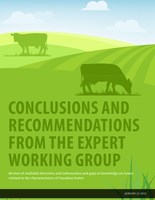 Full report of the Expert Working Group on feed supplementation (CNW Group/Expert Working Group on feed supplementation)