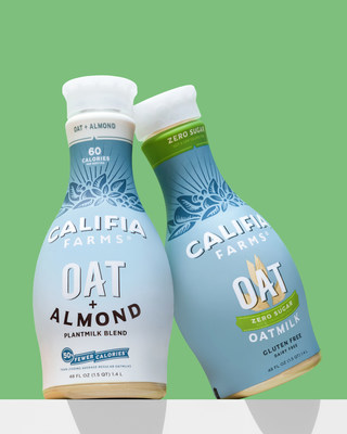 Califia Farms Oat + Almond Plantmilk Blend and Zero Sugar Oatmilk