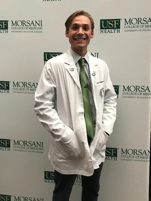 Mr. Alec Bigness '19, medical student at the University of South Florida's Morsani College of Medicine.