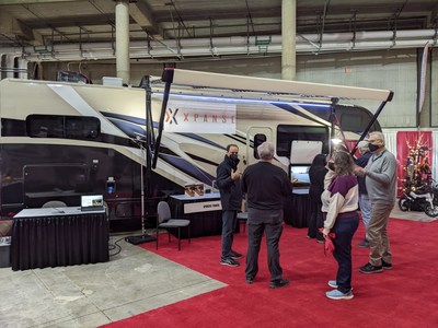 Xpanse, the first-of-it's kind solar awning for RVs, is now on display for the very first time at the Tacoma RV Show in Tacoma, WA, at the Tacoma RV Show.