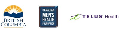 Government of British Columbia, CMHF, TELUS Health Logos (CNW Group/Canadian Men's Health Foundation)