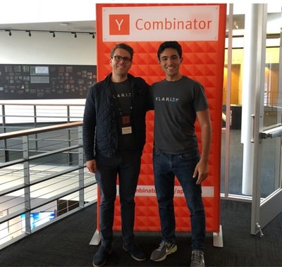Klarity founders Ondrej Antos and Nischal Nadhamuni on Y Combinator Demo Day (Summer 2018).