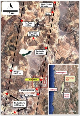 Figure 5: Cerro Bayo Project in the Maricunga Belt (CNW Group/Astra Exploration Limited)