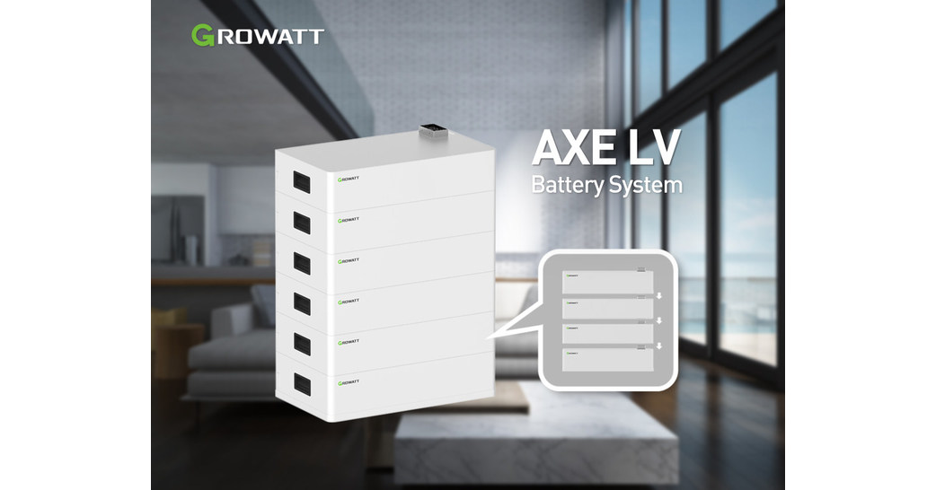 Growatt apresenta sistema de baterias AXE LV para potencializar o armazenamento de energia solar fora da rede