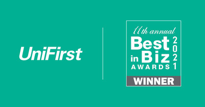 UniFirst has been named a silver winner in the 11th annual Best in Biz Awards in the Corporate Social Responsibility (CSR) Program of the Year category.