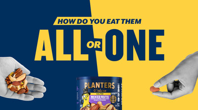 The brand cracks open a nutty debate about how to eat PLANTERS® Deluxe Mixed Nuts — all together or one at a time?