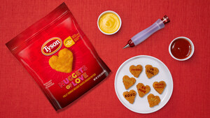 Roses are Red, Violets are Blue, Write a Love Note on Tyson® Nuggets to Express Your 'I Love You'