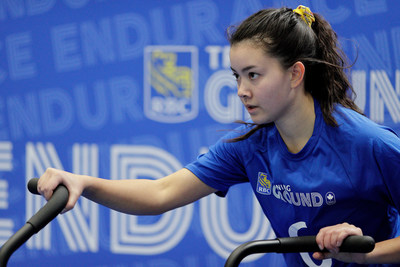 RBC Future Olympian Erin Watchman tests her endurance at the RBC Training Ground National Final. Photo credit: Kevin Light. (CNW Group/RBC)