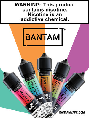 Bantam's flavors are backed by science, manufactured in certified clean rooms at an ISO 9001 operation, and undergo rigid testing and analysis, resulting in smooth, great tasting e-liquids desired by adult nicotine consumers seeking an alternative to combustible cigarettes.