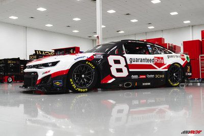 Guaranteed Rate announces sponsorship of NASCAR driver Tyler Reddick and his No. 8 Chevrolet.
