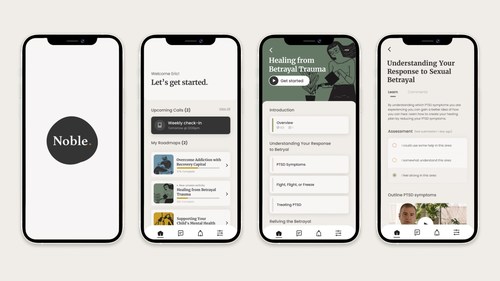 Noble helps increase the effectiveness of one-on-one therapy sessions by providing automated, between-session content, individualized assignments, and thoughtful assessments for clients.