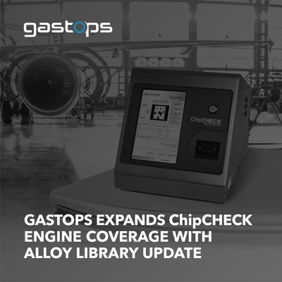 Gastops Expands ChipCHECK Engine Coverage with Alloy Library Update (CNW Group/Gastops)