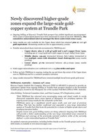 Newly discovered higher-grade zones expand the large-scale gold-copper system at Trundle Park - full press release with Figures/Tables (CNW Group/Kincora Copper Limited)