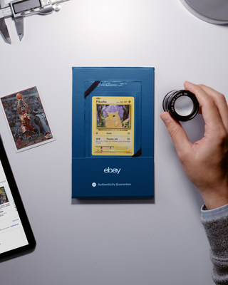 eBay now offers its Authenticity Guarantee service for trading cards, where single, ungraded trading cards (including collectible card games, sports and non-sports) sold for <money>$750</money>+ in the U.S. will be authenticated. By mid-2022, the service will expand to include graded, autograph and patch cards sold for <money>$250</money>+.