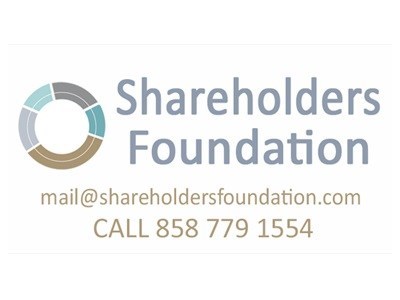 Shareholders Foundation mail@shareholdersfoundation.com (8585)779-1554 (PRNewsfoto/Shareholders Foundation, Inc.)