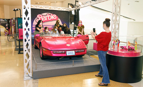 Barbie A Cultural Icon Exhibition, Cosmopolitan Vegas Chandelier Barbie