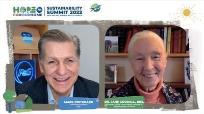 Dr. Jane Goodall ส่งสารแห่งความหวังด้านสิ่งแวดล้อม ในการประชุมสุดยอดความยั่งยืนของบริษัทพรอคเตอร์ แอนด์ แกมเบิล