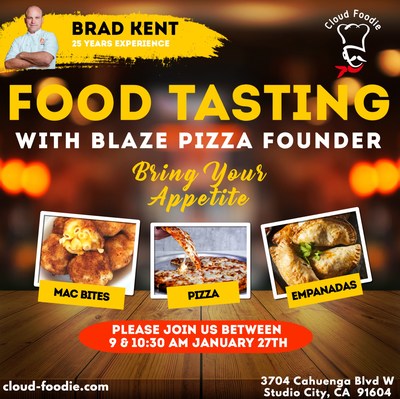 Cloud Foodie Holds Food Tasting Event Hosted by Brad Kent Founder