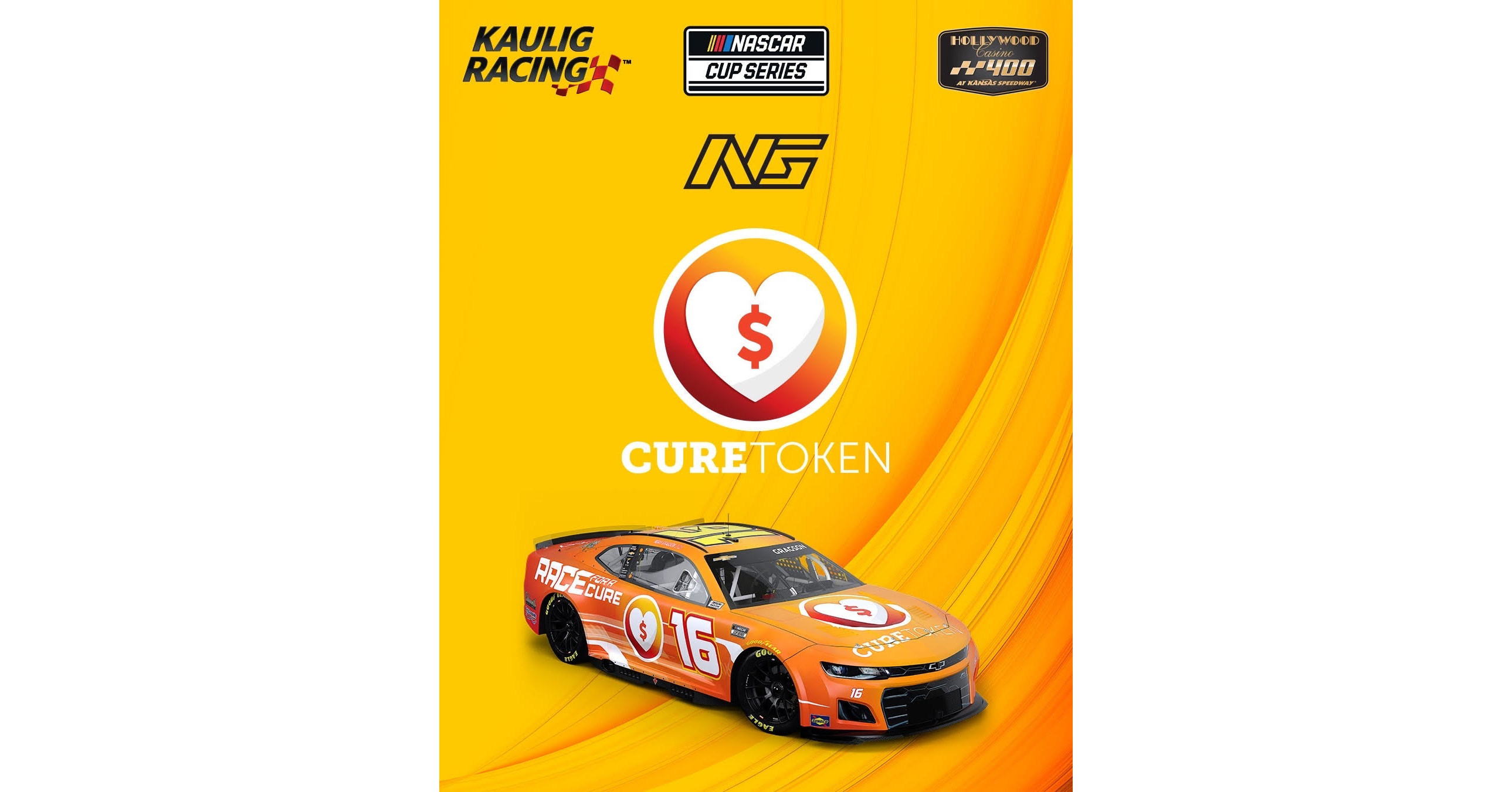 CURE Token Teams Up with Kaulig Racing and Noah Gragson CURE Token Teams Up with Kaulig Racing and Noah Gragson