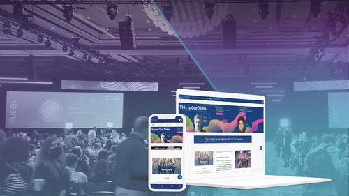 JUNO can be experienced on desktop ad mobile devices, to support event content delivery for virtual and hybrid events as well as enable Connections and Education.