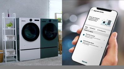 LG Upgradable Appliances with Upgrade Center in LG ThinQ App