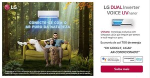 Malvino Salvador é o embaixador do ar-condicionado da LG que garante ar puro como da natureza