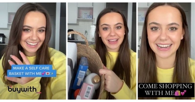 buywith is collaborating with a TikTok influencer Spencer Barbosa to host Livestream shopping sessions